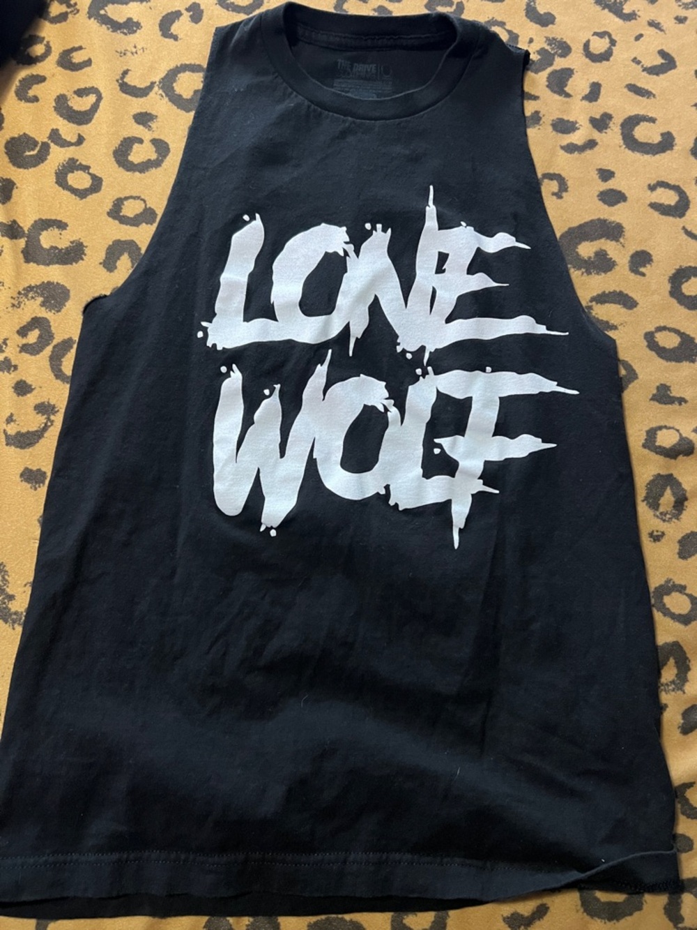 The Drive Clothing Lone Wolf Black Muscle Tee Size Small